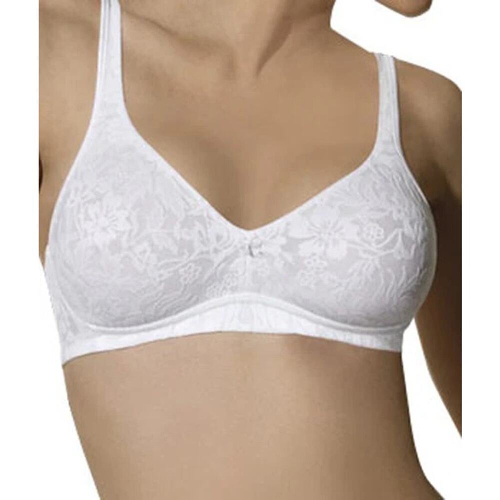 Bali Women's Cream Smooth Indulgence Wirefree Bra Size 34C